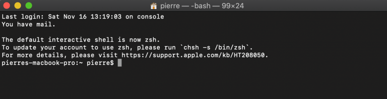 console Git