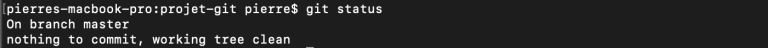 git status après commit