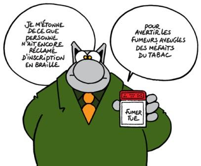 Le chat de P. Geluck : Fumer pue !